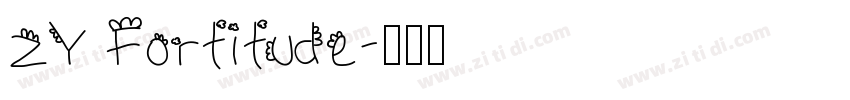 ZY Fortitude字体转换